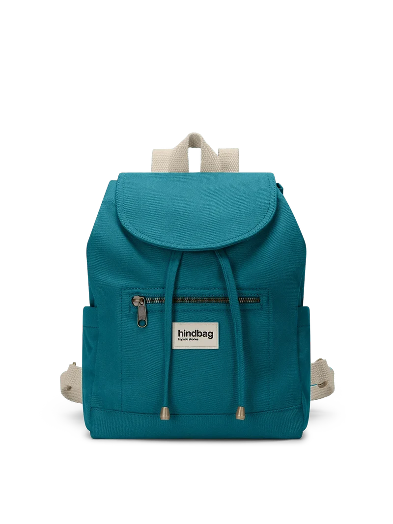 Mini sac à dos Eliot Bleu paon