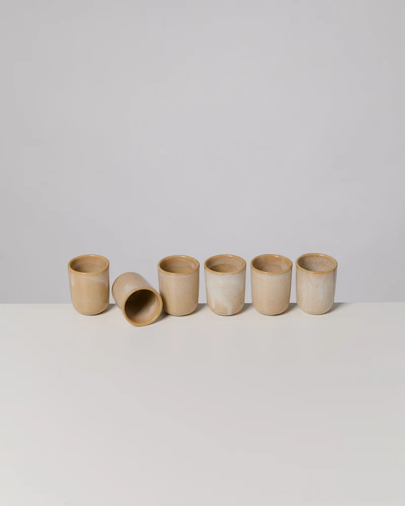 Cordoama Espressobecher sand 6er-Set