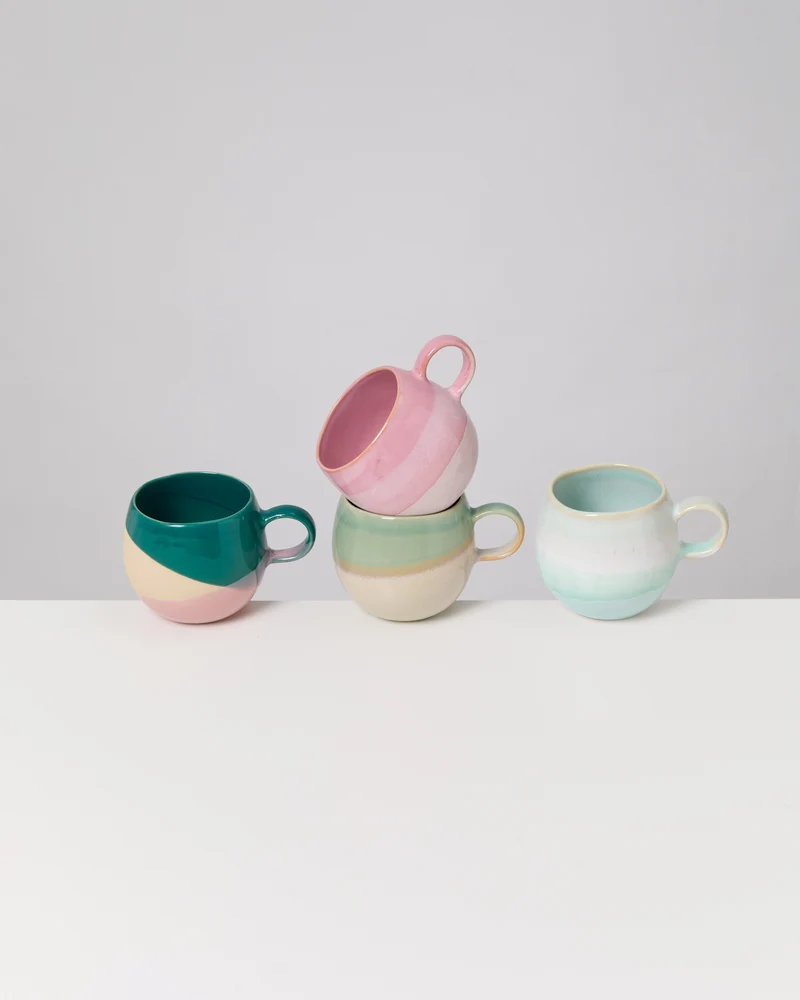 Bica Tasse groß mix 4er-Set