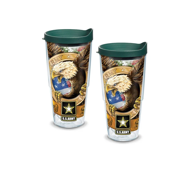 Army Eagle 24 oz. Tervis Tumbler with Lid - (Set of 2)