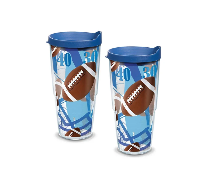 Football 24 oz. Tervis Tumbler with Lid - (Set of 2)