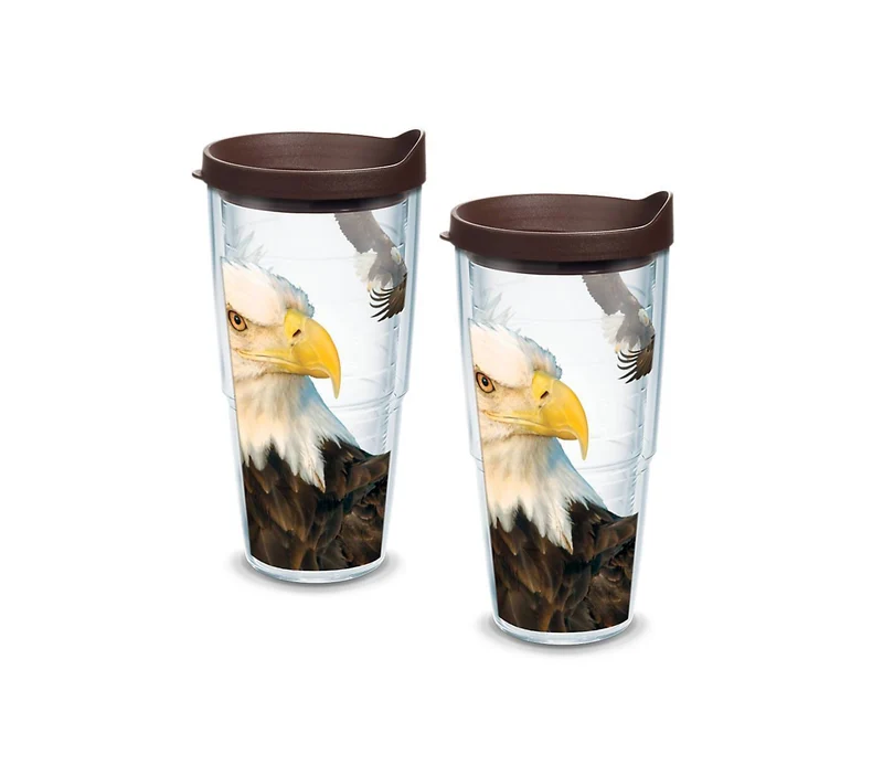 Eagle 24 oz. Tervis Tumbler with Lid - (Set of 2)