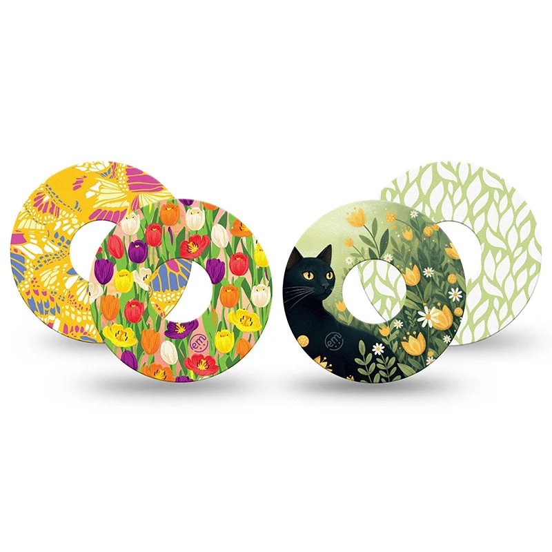 Patchs adhésifs ExpressionMed Freestyle Libre 3 : Pack assorti « Jardin éclatant »