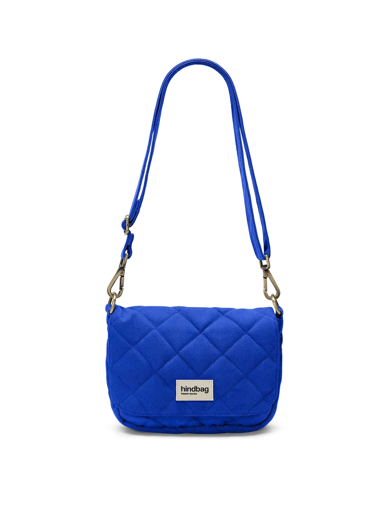 Sac à main matelassé Margault Bleu électrique