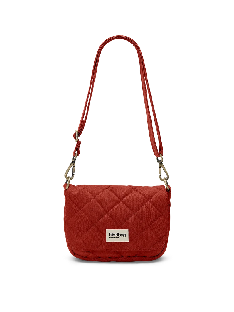 Sac à main matelassé Margault Terracotta