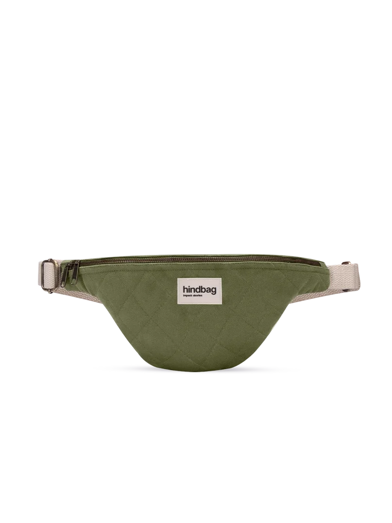 Sac banane matelassé Olivia Olive