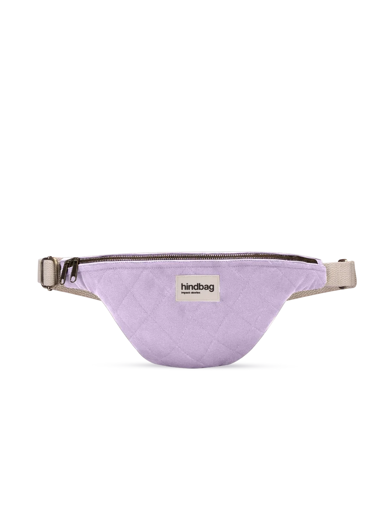 Sac banane matelassé Olivia Lilas