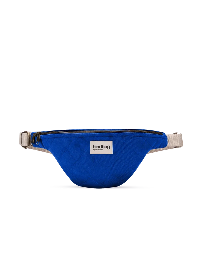 Sac banane matelassé Olivia Bleu électrique