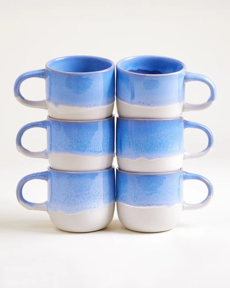 Coimbra Tasse groß cornflower 6er-Set