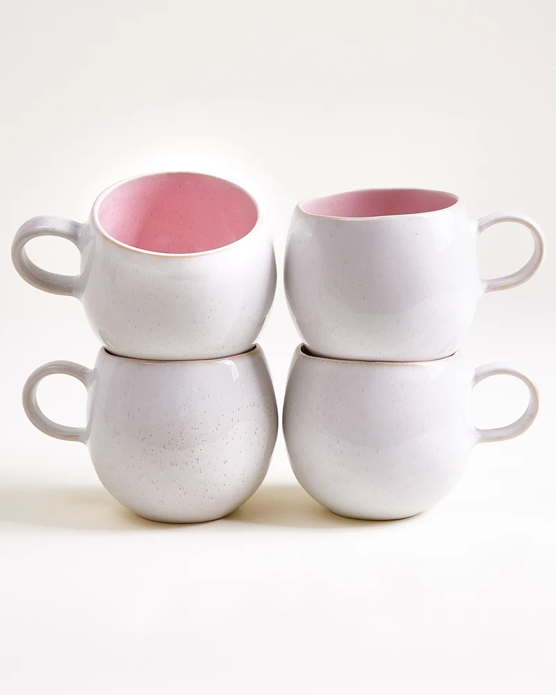 Areia Tasse groß rosé 4er-Set