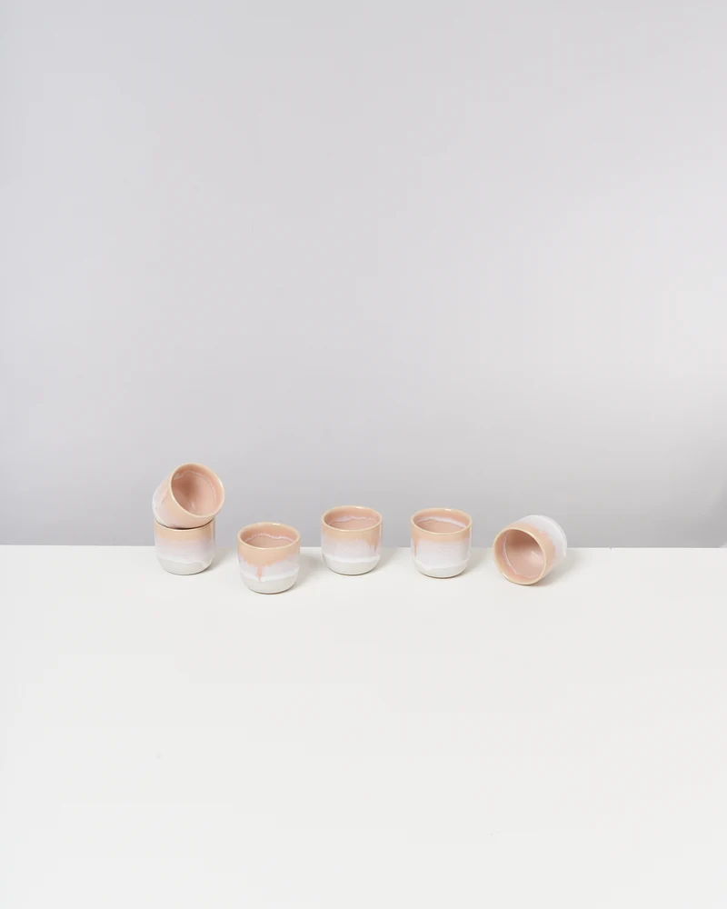 Coimbra Espressobecher apricot 6er-Set