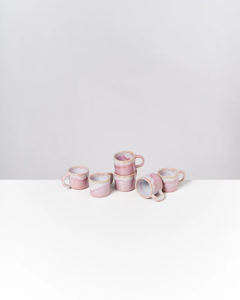 Cordoama Espressotasse modern rosé 6er-Set