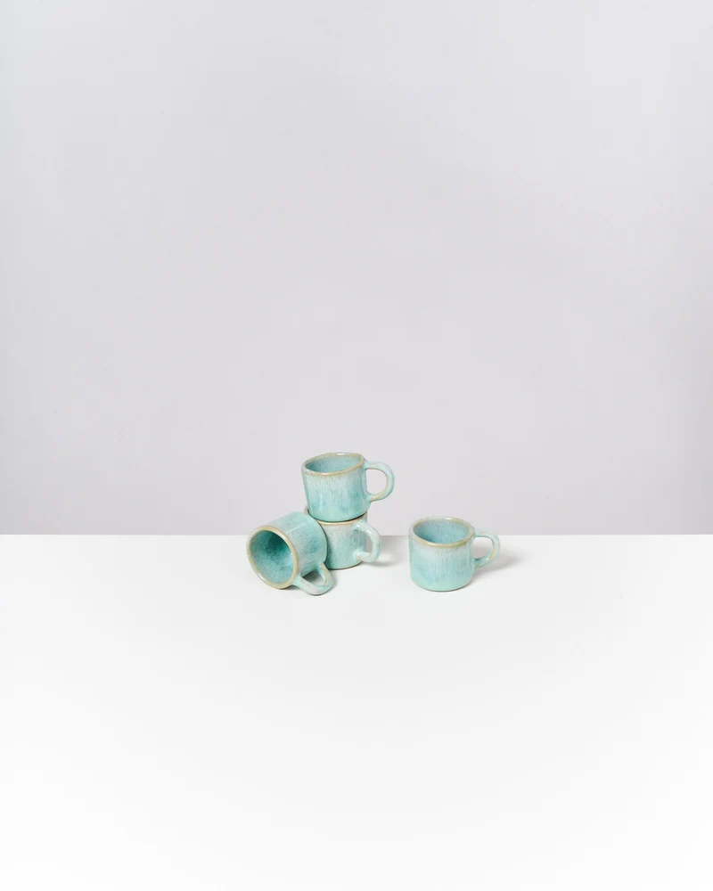 Cordoama Espressotasse modern mint 4er-Set