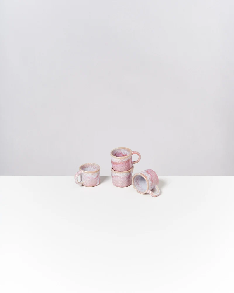 Cordoama Espressotasse modern rosé 4er-Set