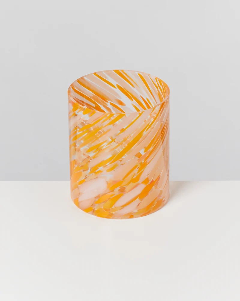 Joia Glas groß drops orange