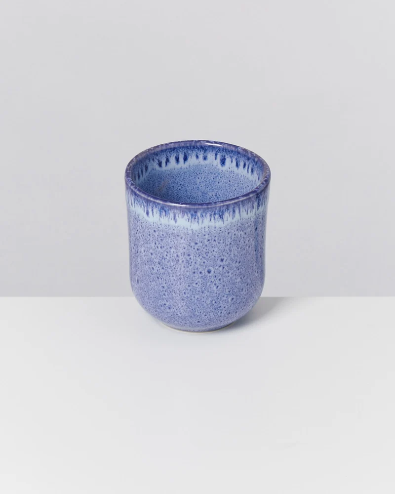 Copa Alto Becher klein gesprenkelt dunkelblau