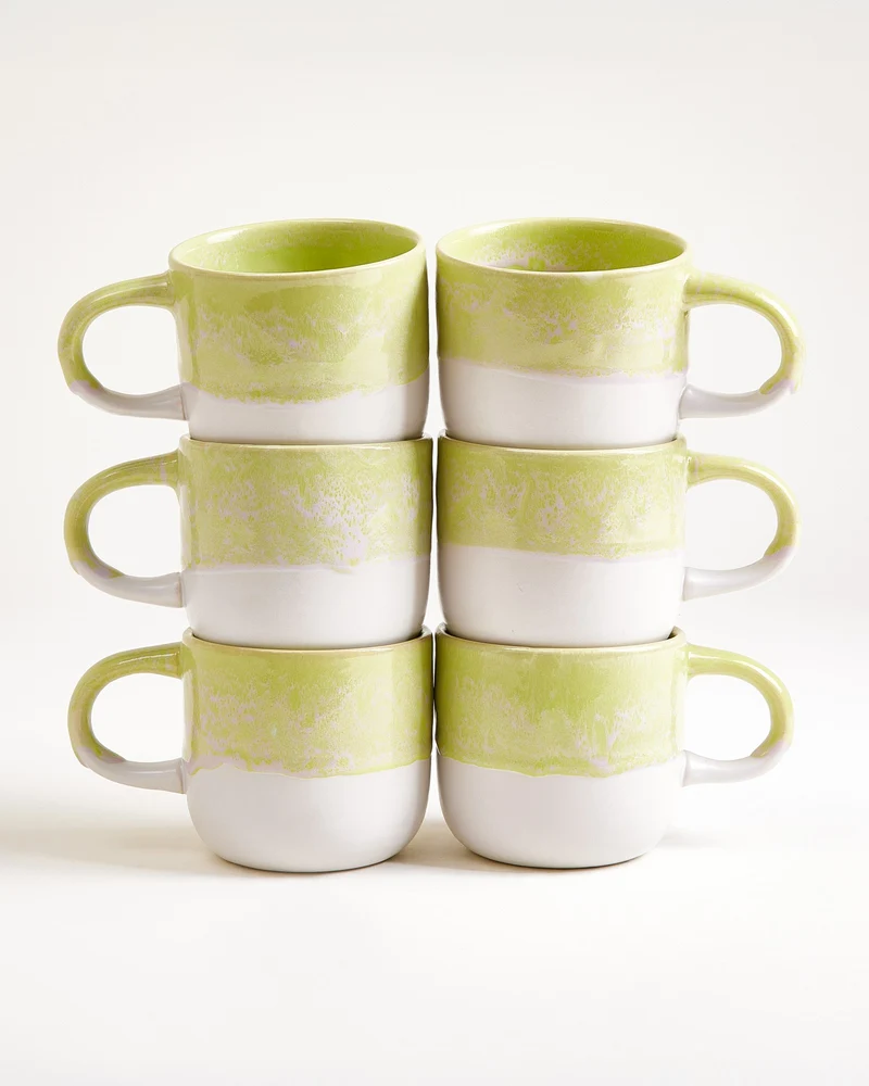 Coimbra Tasse groß lime 6er-Set