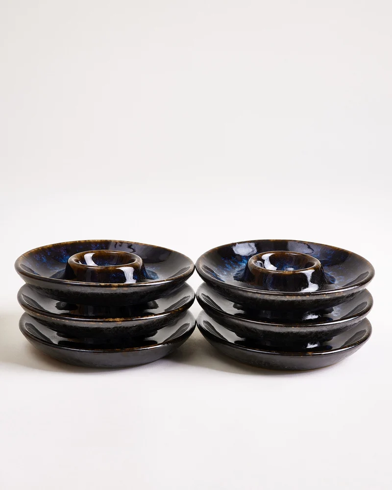 Cordoama Eierbecher dunkelblau 6er-Set