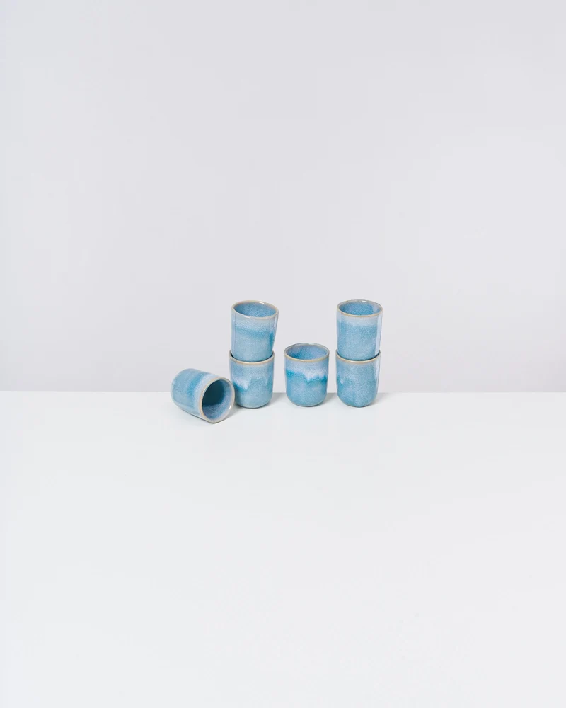 Cordoama Espressobecher aqua 6er-Set