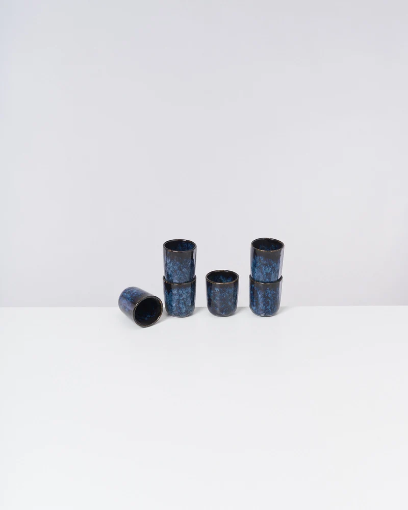 Cordoama Espressobecher dunkelblau 6er-Set