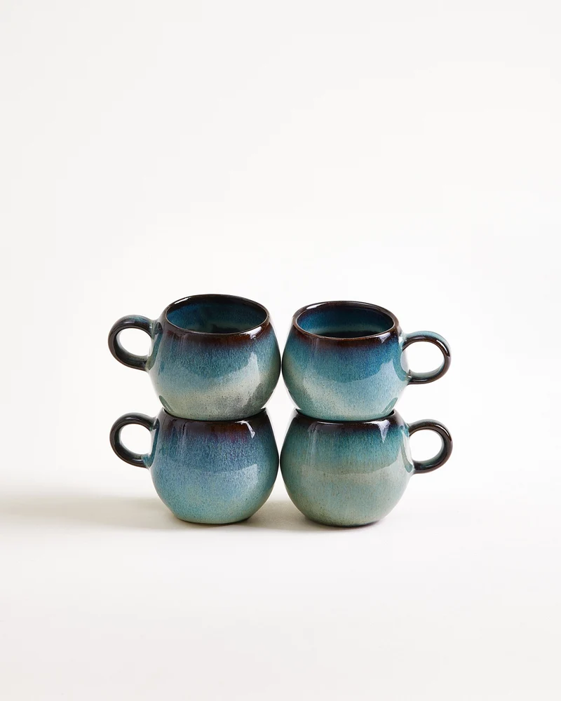 Madeira Espressotasse grünblau 4er-Set