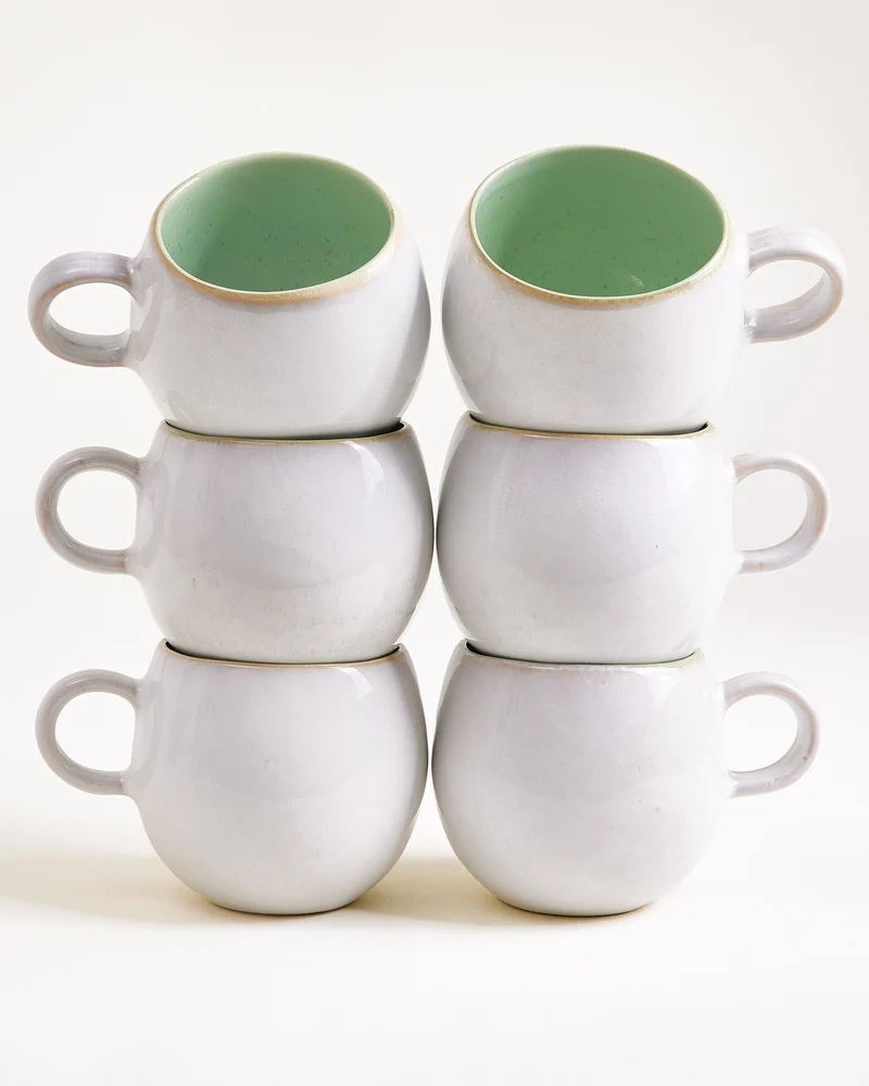 Areia Tasse groß mint 6er-Set