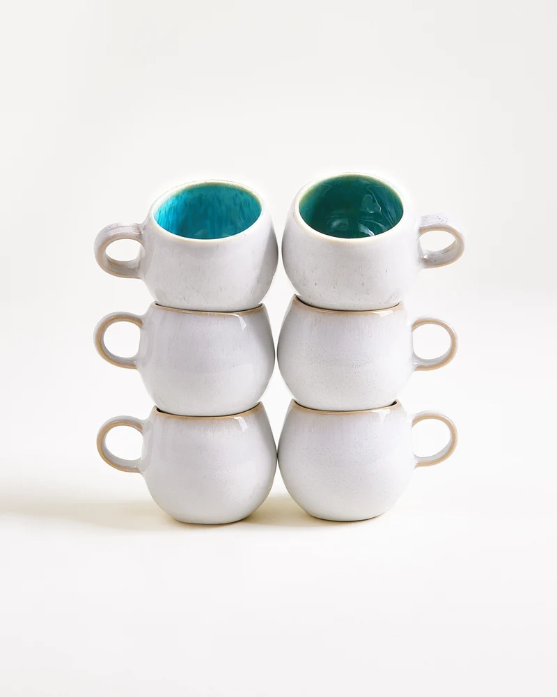 Areia Espressotasse aqua 6er-Set