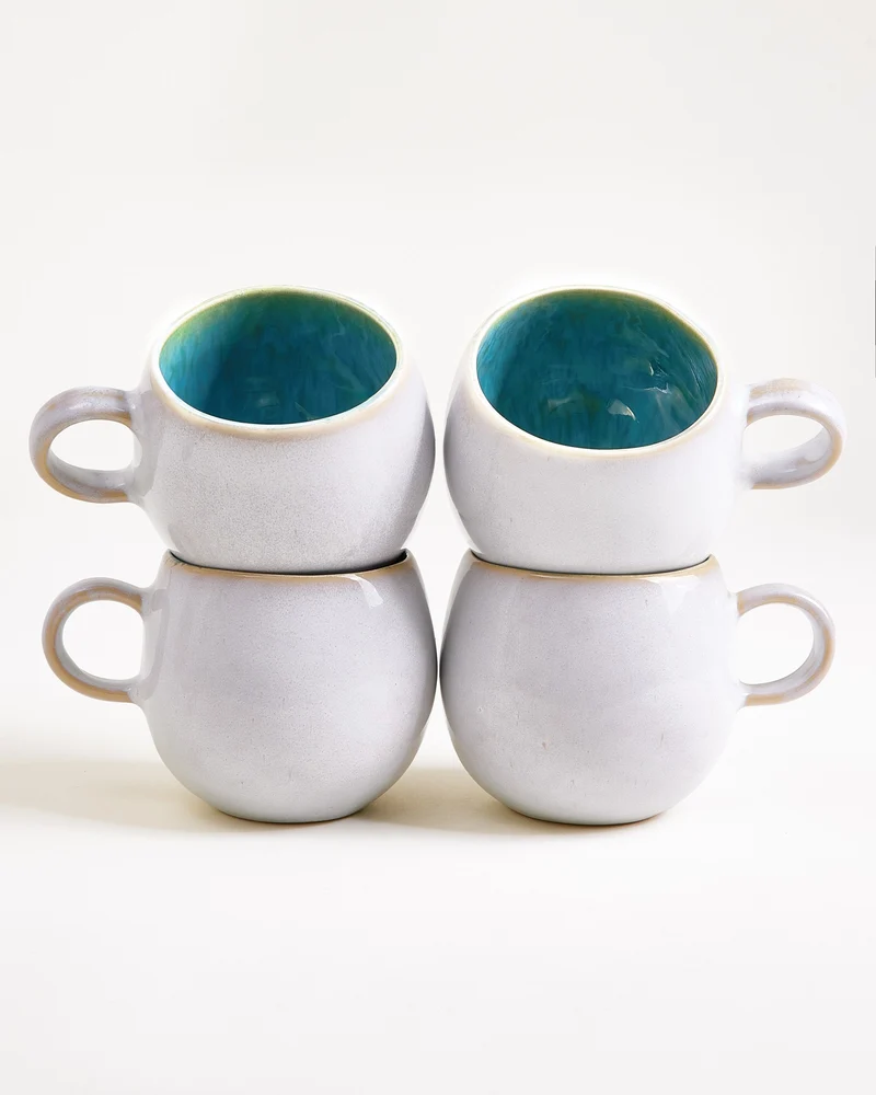 Areia Tasse groß aqua 4er-Set