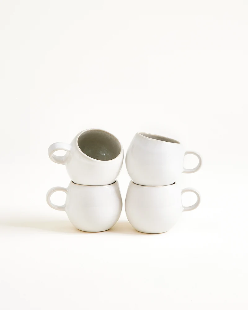 Areia Espressotasse grau 4er-Set