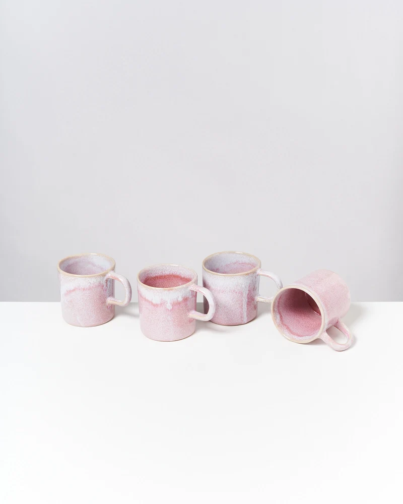 Cordoama Tasse groß modern rosé 4er-Set