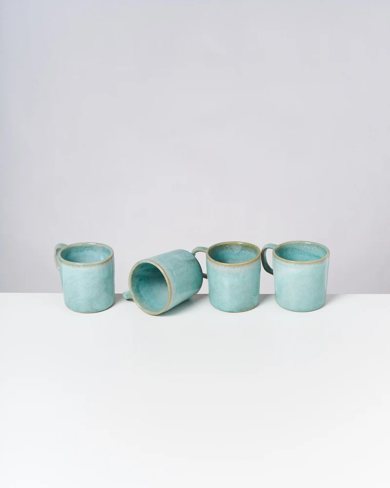 Cordoama Tasse groß modern mint 4er-Set