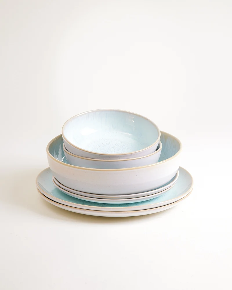 Areia Geschirr-Set modern azur 7-teilig