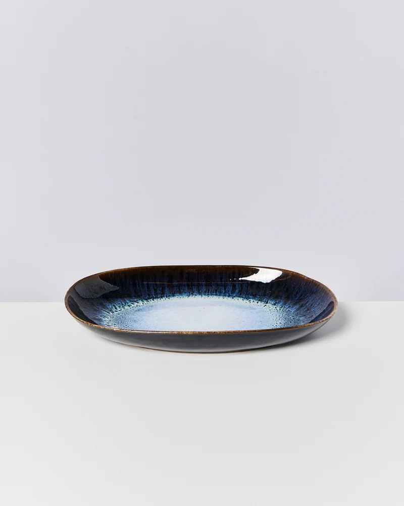 Alcachofra Servierplatte L schwarzblau