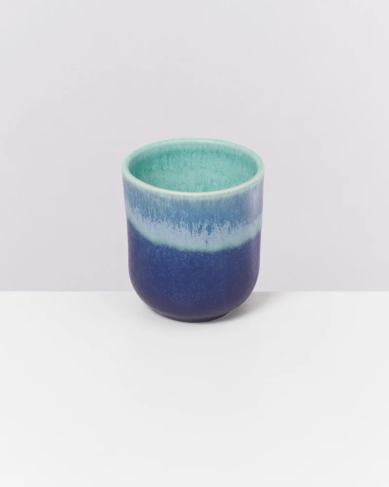 Copa Alto Becher klein türkis dunkelblau