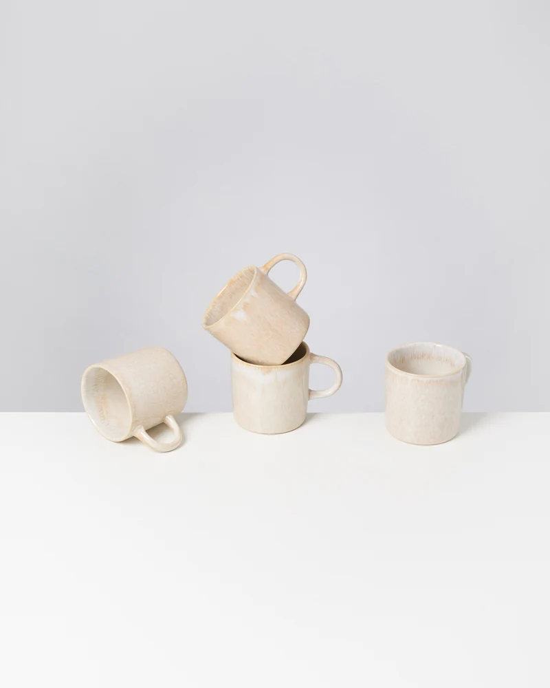 Cordoama Tasse groß modern sand 4er-Set