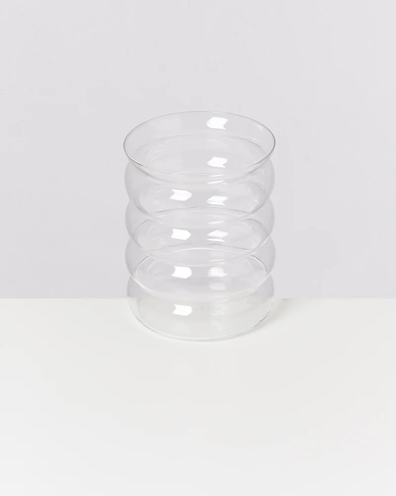 Joia Glas groß bubble transparent
