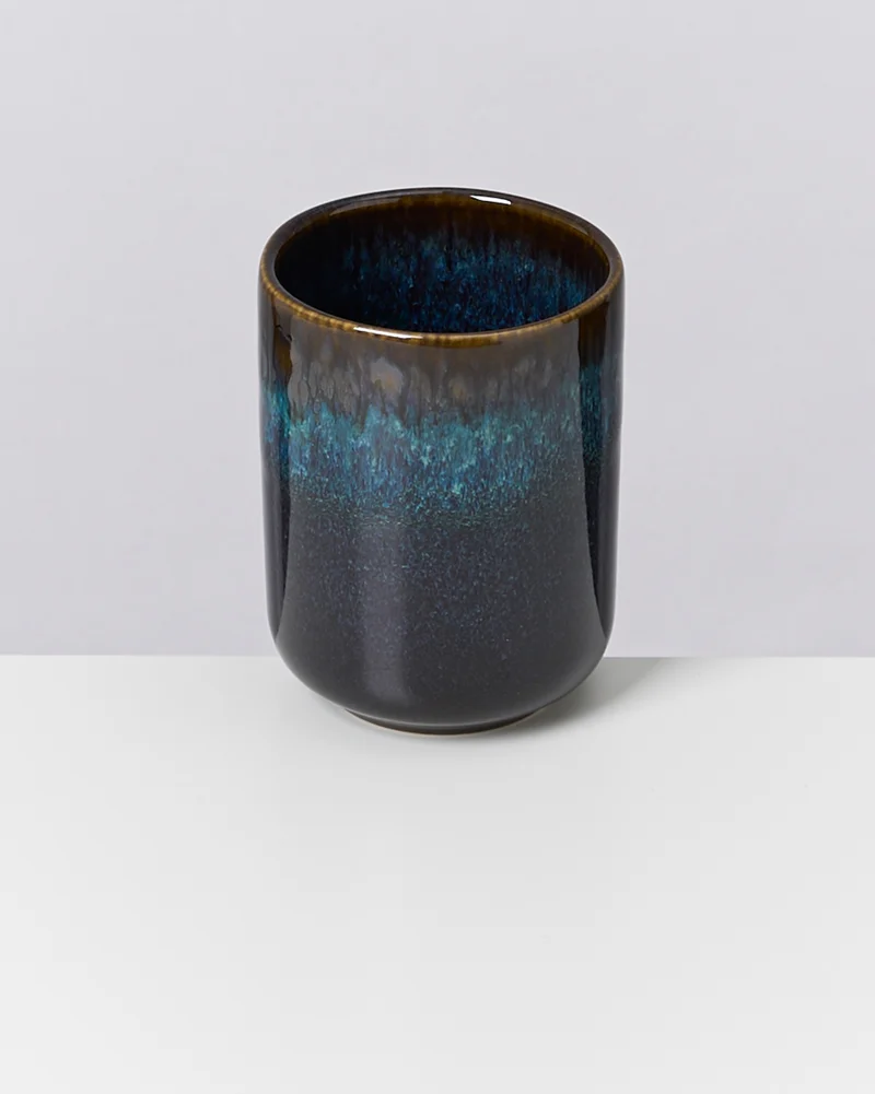 Melides Becher groß oceanblue
