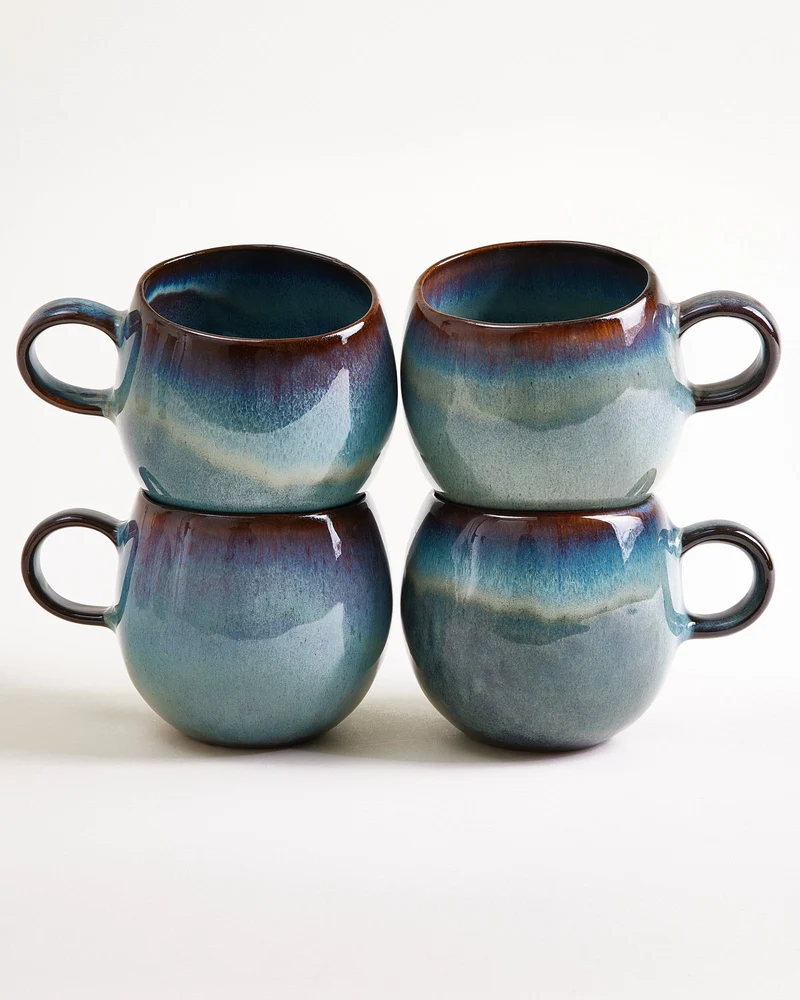 Madeira Tasse groß grünblau 4er-Set