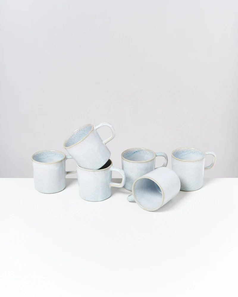Cordoama Tasse groß modern azur 6er-Set