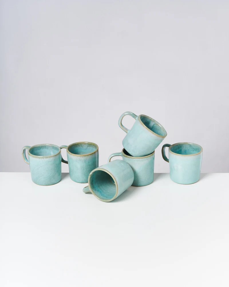 Cordoama Tasse groß modern mint 6er-Set