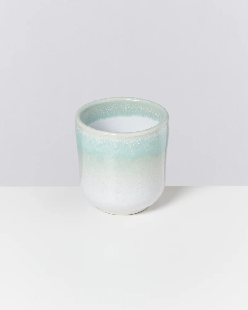 Copa Alto Becher klein mint weiß
