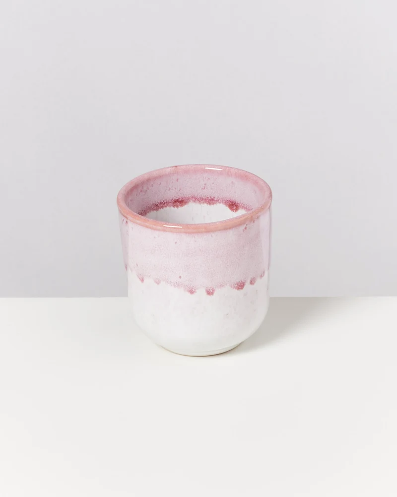 Copa Alto Becher klein rosa weiß