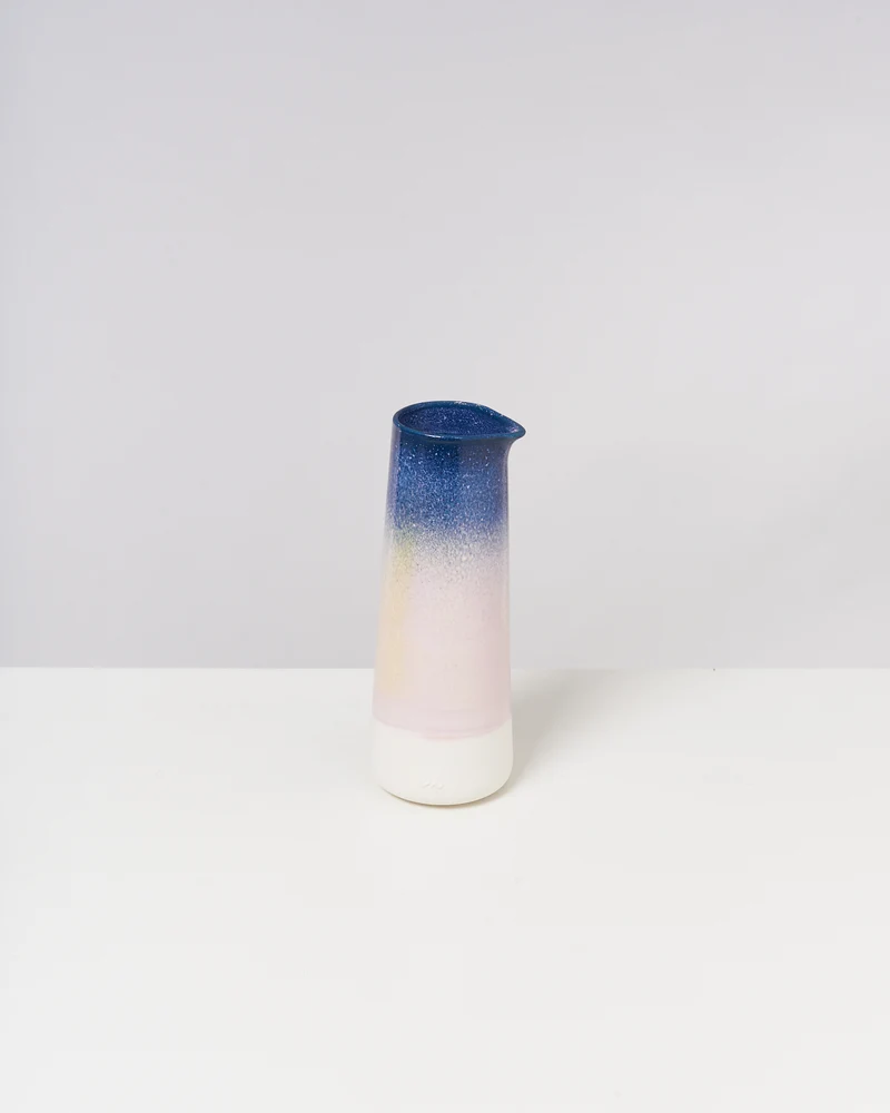 Pinguim Karaffe gesprenkelt blau rosa