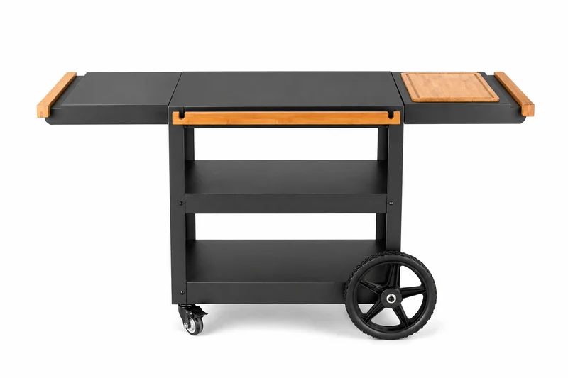 Desserte plancha Gueuleton — Plateau 80×60 cm | Roues & freins