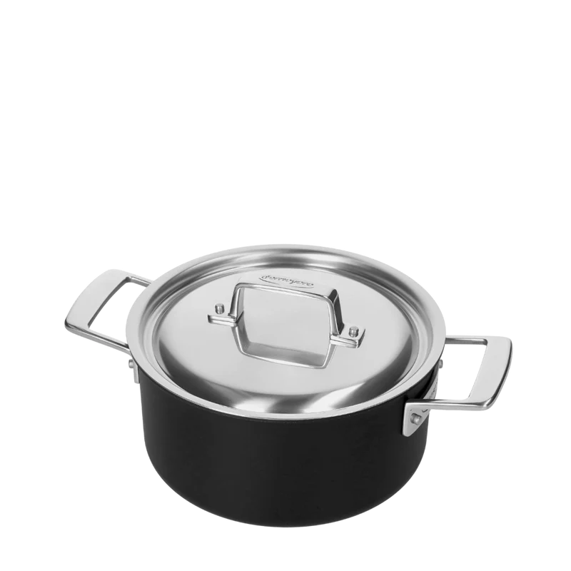Demeyere Black 5 Faitout avec couvercle 20 cm, 3 L