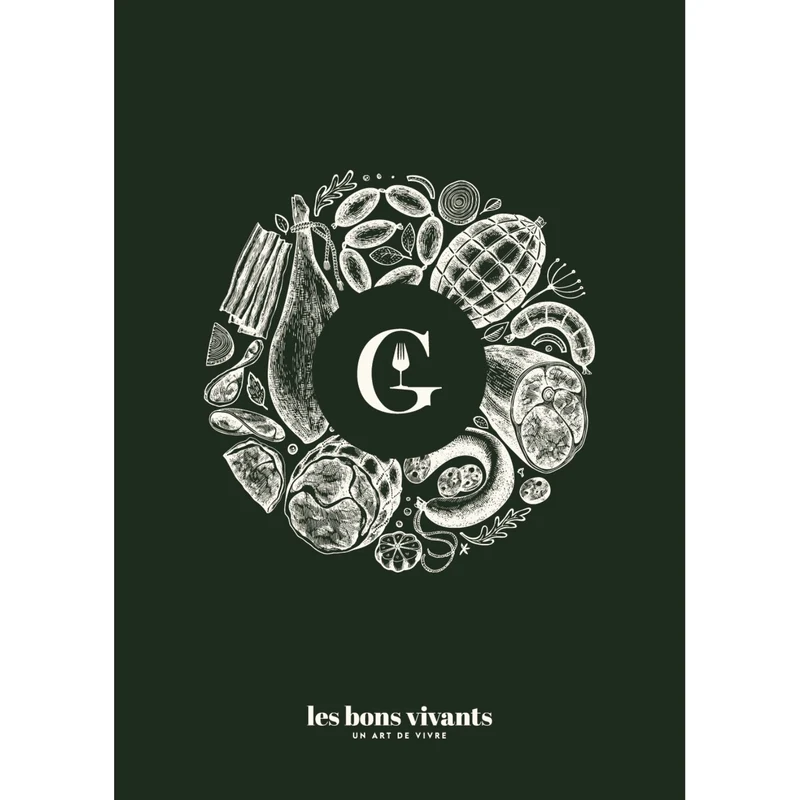Poster Gueuleton - Un art de vivre - Bons vivants - 50x70 cm