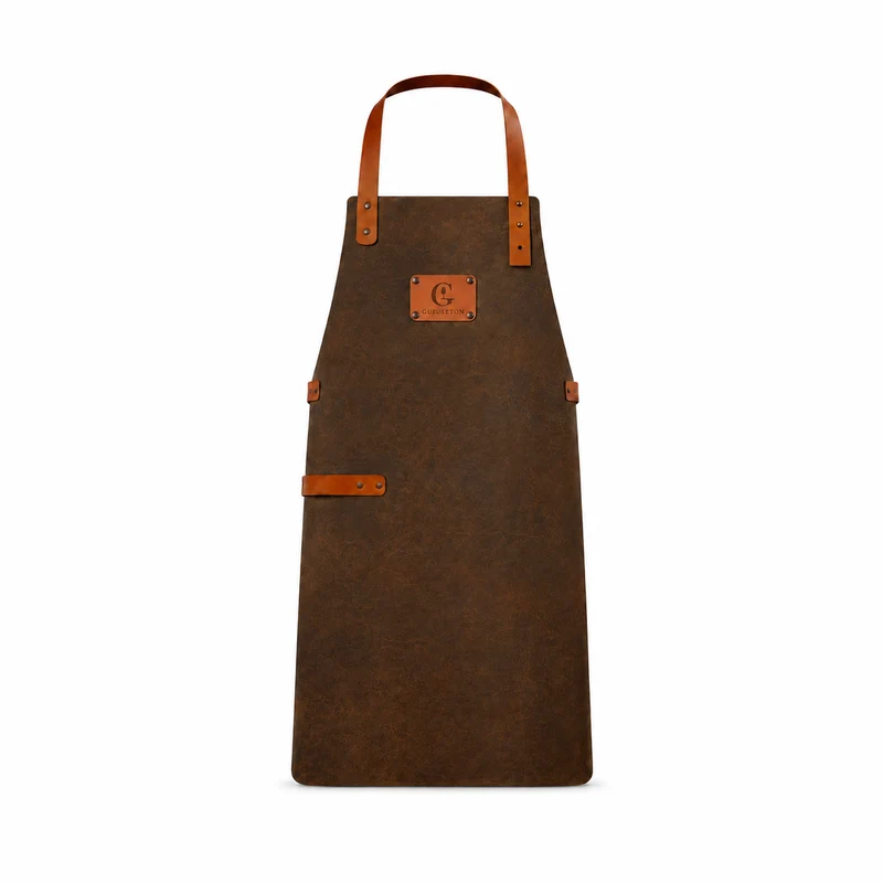 Tablier en cuir BRUN Gueuleton