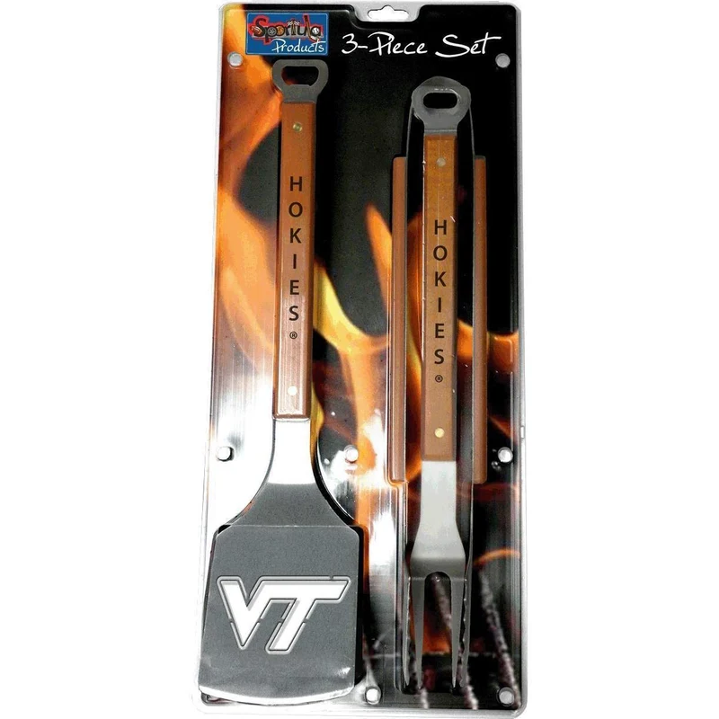 Virginia Tech 3 Piece Sportula® BBQ Tool Set