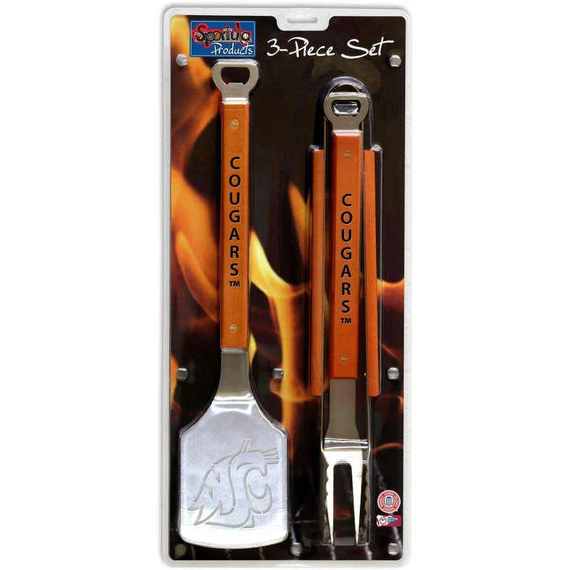 Washington State University 3-Piece Sportula® BBQ Tool Set