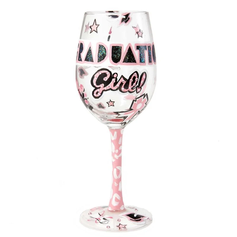 Graduation Girl Wine Glass by Lolita®